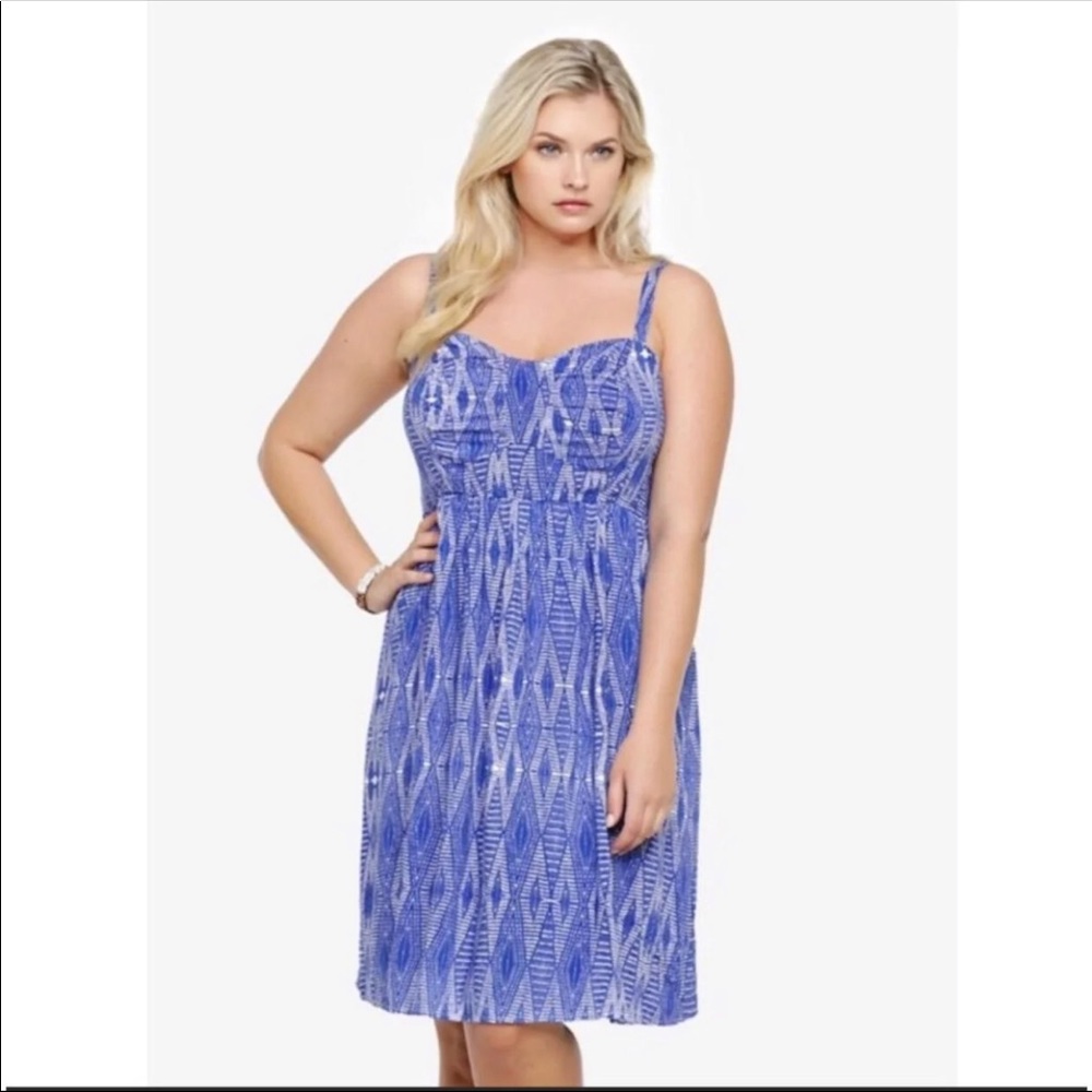 Torrid size 1 ikat dress
